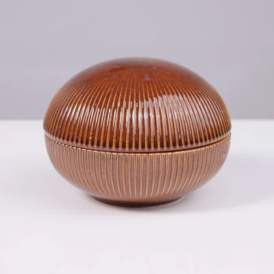 Блюдо-боул с крышкой AURORA, фарфор, каштановый, d13*5см_16