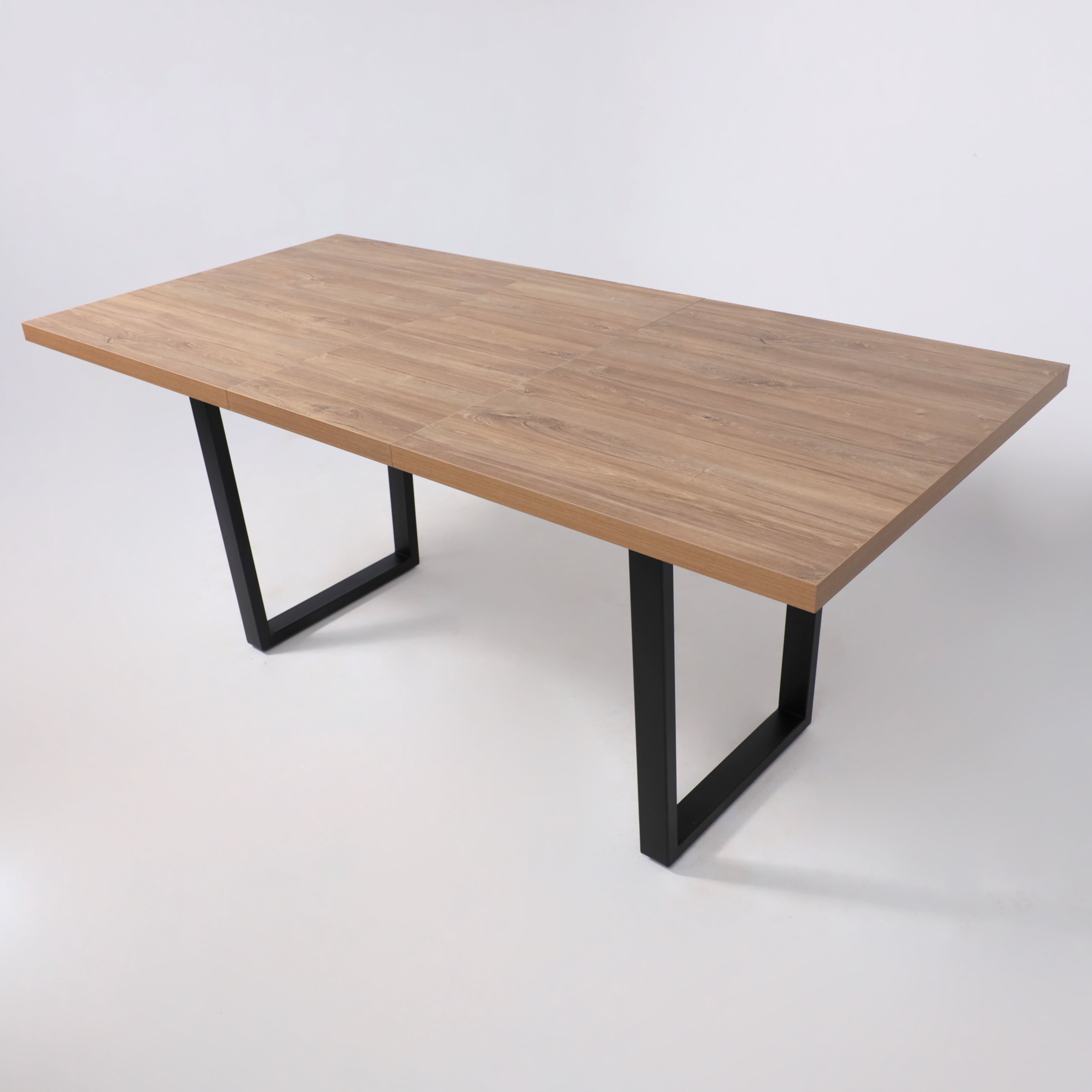Стол FIT 140 раздвижной, 1400(1800)*850, Дуб канзас/Черный_preview_3