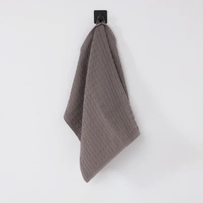 Полотенце вафельное 400гр/м2, 40*60см, серый фотография