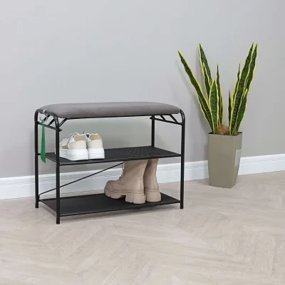 Подставка для обуви Гранада 23 НБК, (чёрный, нубук)_8