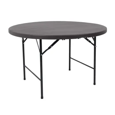 Стол складной Table AKS тип 9, темно-серый (D122х74) фотография