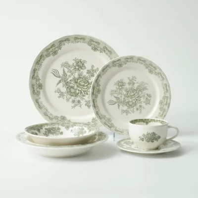 Блюдо BLOSSOM, керамика, зеленый, d21.5*2.7см_11