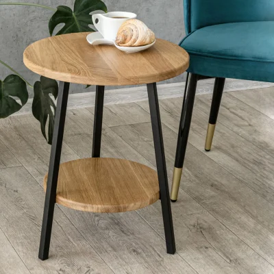 Стол журнальный CFT-42 ND, дуб натуральный/черный фотография