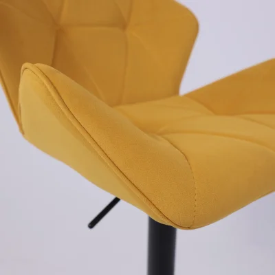 Кресло барное BERLIN GB, Velutto 56 горчичный велюр/черный_15