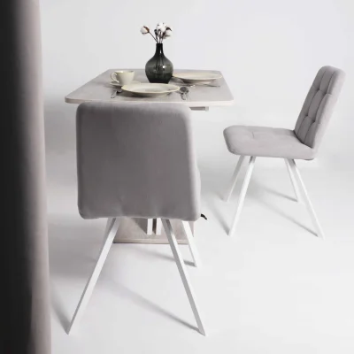 Стул ROMMY, b20 SILVER LUX\белый_3