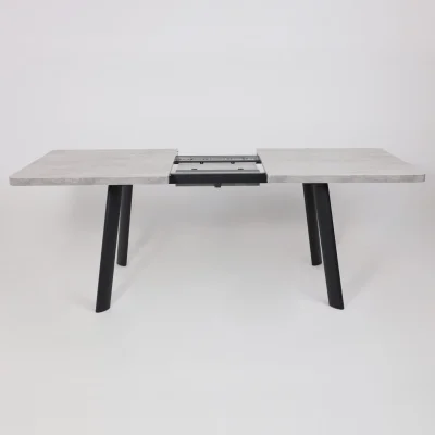 Стол LEON LUX RADIAL-180, раздвижной 180(240)х95, Серый сланец/Чёрный_17