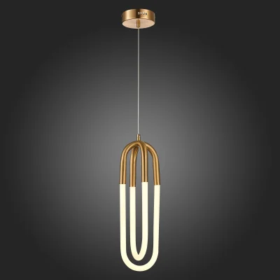 Подвес ST-Luce Латунь/Латунь, Белый LED 2*14W 3000K MOFISTO_2