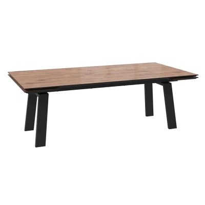 Стол PANAMA SLIDE-230, раздвижной 230(310)*115, ДУБ ВЕЛЛИНГТОН/Черный фотография