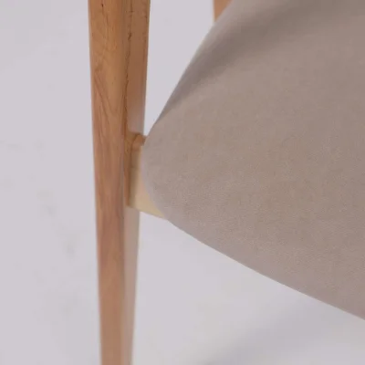 Кресло ЛОНДОН, песочный микровелюр D Simple 05/светлый бук_17