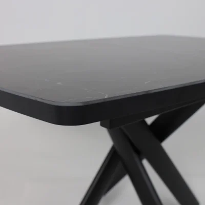 Стол LEONEL-130, раздвижной 130(165)х85, STONE BLACK ST CER/Черный_10