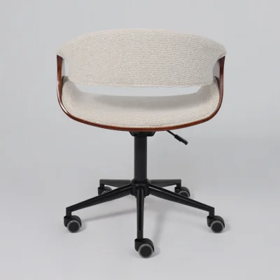 Кресло барное ANGARA, букле, кремовый Lisa 102/черный_7