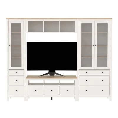 Спальня Сага, ясень + белый. Комплект №5_18