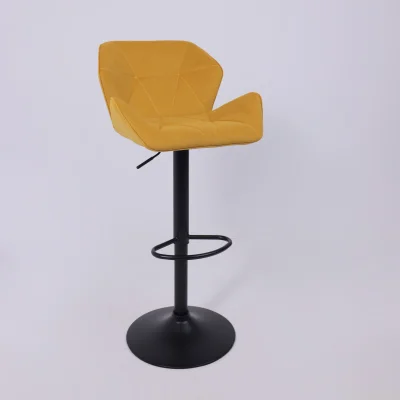 Кресло барное BERLIN GB, Velutto 56 горчичный велюр/черный_21