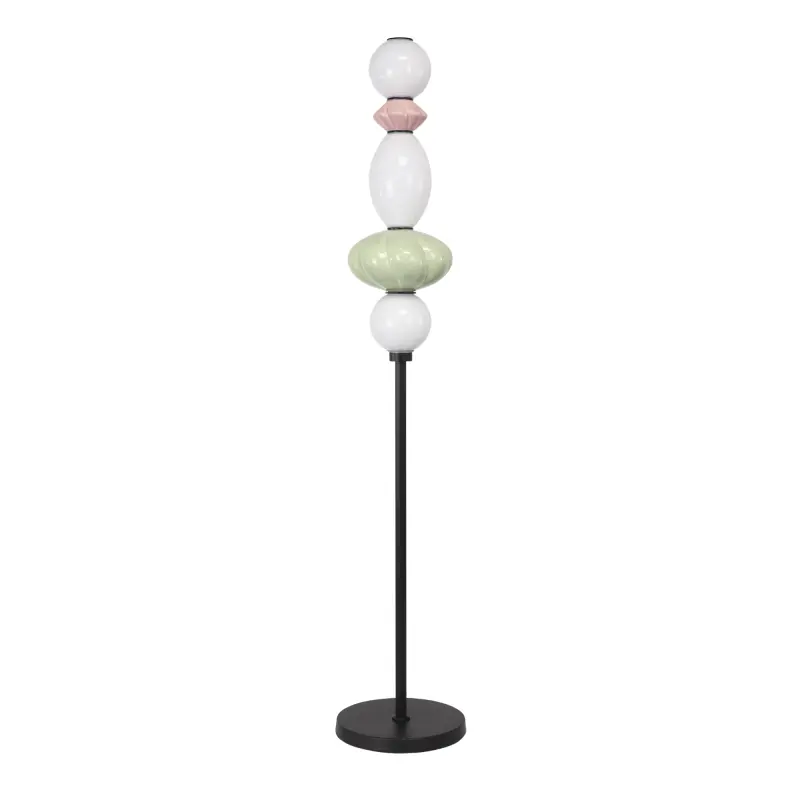 Светильник напольный ST-Luce черный/розовый, зелёный, опаловый LED 1*20W 3000K FLORENTINI_preview_2
