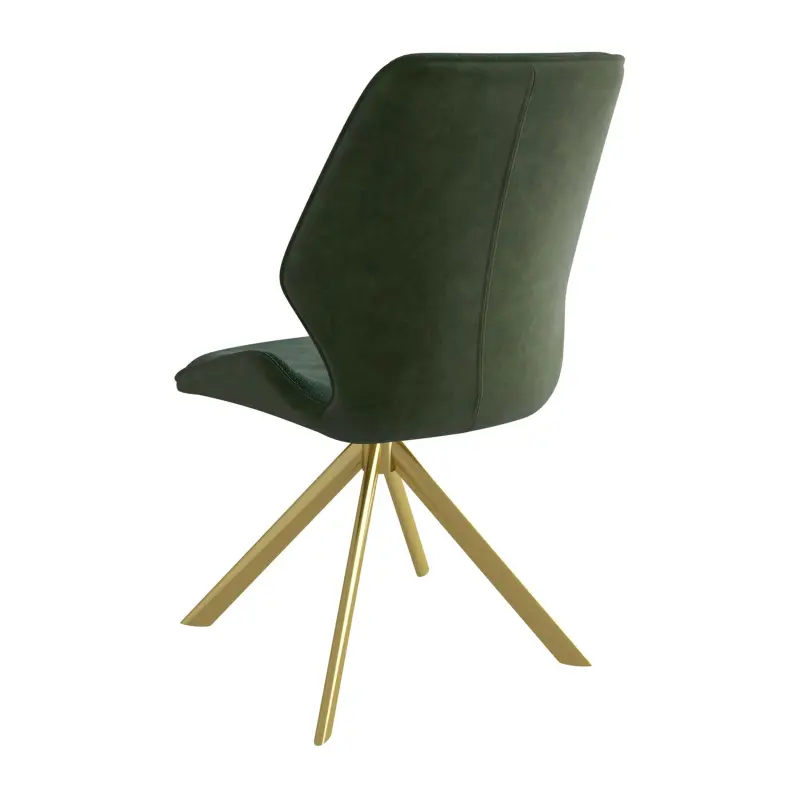 Стул BATMAN-R 360, g14 DARK GREEN шенилл lux - DEEP GREEN замша lux\золото_preview_2