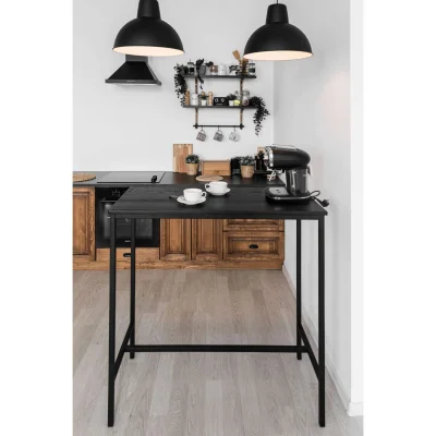 Стол барный для кухни Лофт LT-95 черный/ черный муар_3