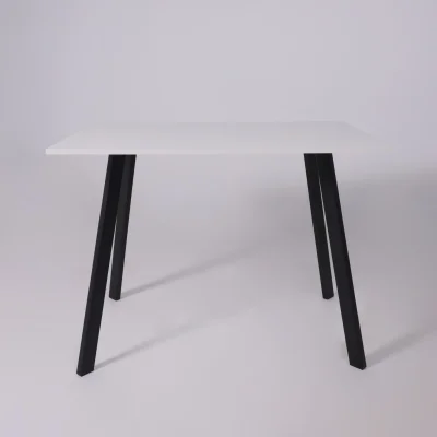 Стол SOLO 102*67, Белый структурный/черный_7