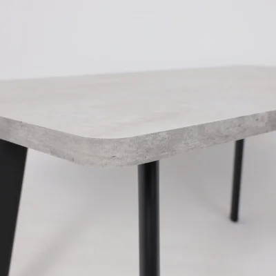 Стол LEON LUX RADIAL-160, раздвижной 160(205)х90, Серый сланец/Чёрный_9