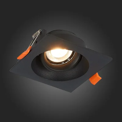 Св-к встр. Черный GU10 1*50W  L94xW94xH40 220V Без ламп Встраиваемые светильники_2