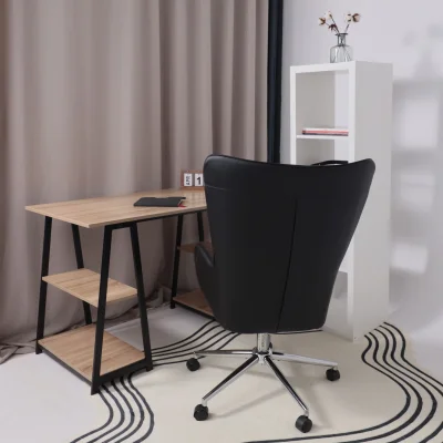 Кресло поворотное BELLA XL chrome, Pegasso черный_9