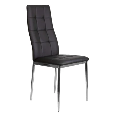 Стул SKY, экокожа, черный APU-004/хром фотография