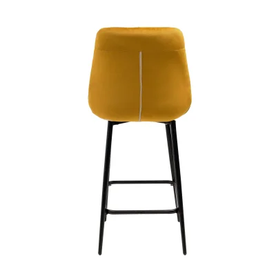 Стул AV 435, полубарный, горчичный бархат/черный_3