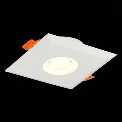 Св-к встр. Белый GU10 1*50W  L94xW94xH25 220V Без ламп Встраиваемые светильники фотография