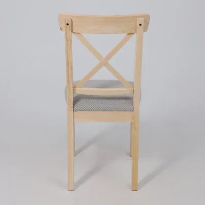 Стул Ингольф, тон 15, прозрачный лак/серая ткань Аризона дождь 149/2_9