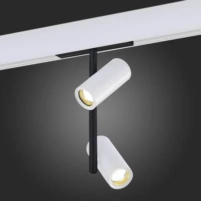 Магнитный трековый светильник Белый LED 1*16W 3000K 1 100Lm Ra>90 36° IP20 D45xH240 48V SKYLINE 48_2