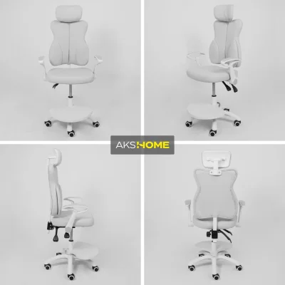 Кресло поворотное LOLU, ткань, серый_3