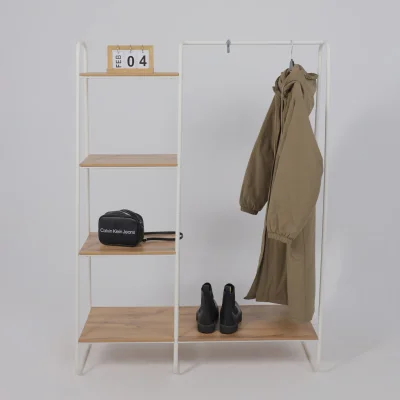 Гардеробная система с полками СКАНДИНАВИЯ 1, белый_3