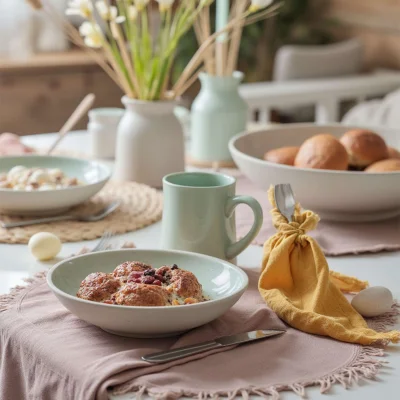 Блюдо глубокое STONE CLAY, керамика, светло-зеленый, d20,5*5,8см_15