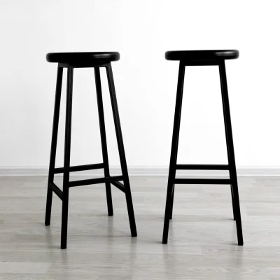 Стул барный BUTTON-78 черный/черный_5