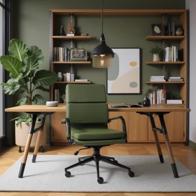 Кресло рабочее INDIGO, LB зеленый/черный_11