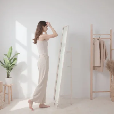 Зеркало напольное OLAND, белёный, 46*169,5см_16