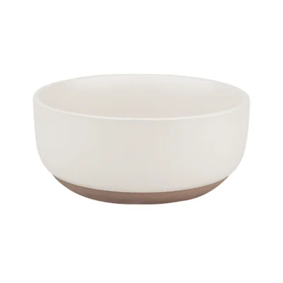 Миска-Боул SAND EDGE, керамика, белый, d17*7.4см фотография