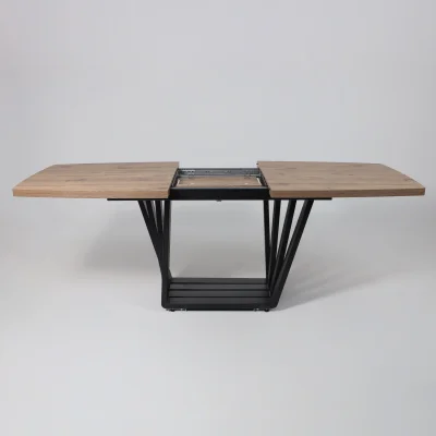 Стол KAMERON раздвижной, 1600(2050)*900 Дуб Веллингтон/черный_11