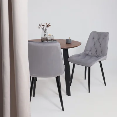 Стул ASTRA, 2, светло-серый велюр HLR-20/черный_3