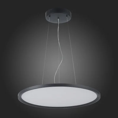 Светильник подвесной Черный LED 1*56W 4000K 5 040Lm Ra>80 120 IP20 D600xH36 185-265V Подвесные светильники_5