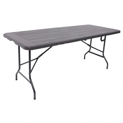 Стол складной Table AKS тип 5, темно-серый (152х70х74) фотография