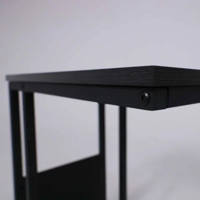 Стол журнальный FOXY, темный дуб/черный, 500*300*600_5