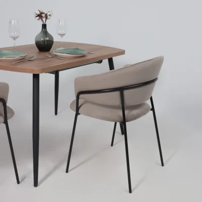 Стул AV 433, светло-коричневый бархат H-61/черный_6