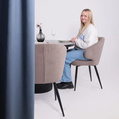 Стул ROB, b05 LATTE LUX\черный_2