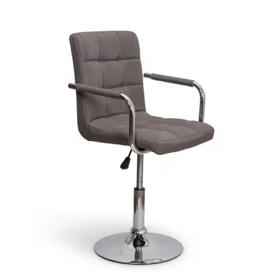 Кресло барное ROSIO, серая ткань/хром фотография