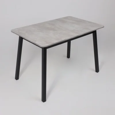 Стол TIRK RADIAL-110, раздвижной 110(142)х70, Серый сланец/Чёрный_15