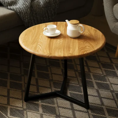 Стол журнальный SMT-60 ND, дуб натуральный/черный фотография