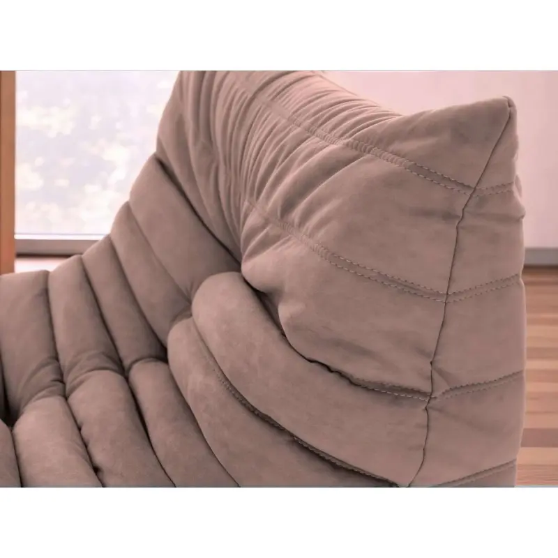 Бескаркасное кресло-шезлонг Француз BeanBag 90*45 / микровелюр, Фламинго_preview_3