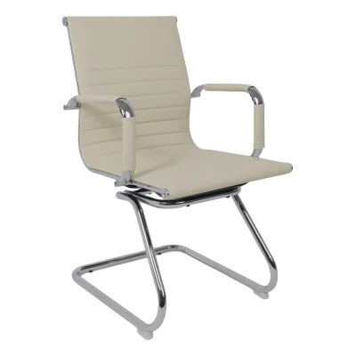 Кресло рабочее MARIANI, экокожа, крем фотография