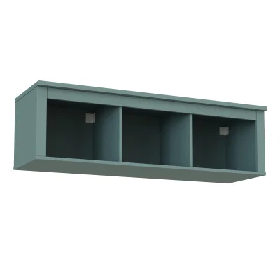 Полка навесная САГА 3 секции, темно-бирюзовая (2.08.17.150.6 RU) фотография