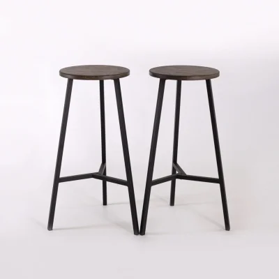 Стул барный TRH-78мореный/черный_7